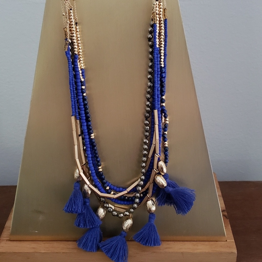 Tulum tassel necklace